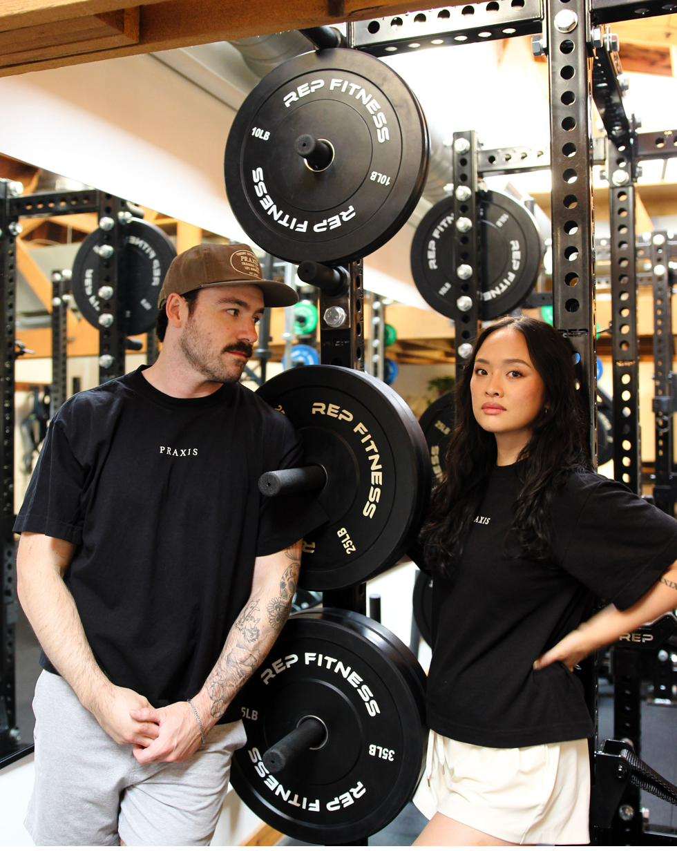 A duet session at the rack